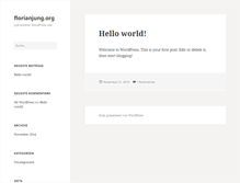 Tablet Screenshot of florianjung.org